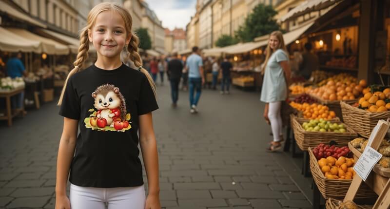 dětské tričko s ježkem